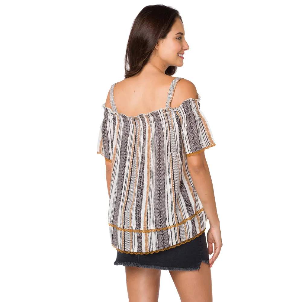 Patterned Streak Top