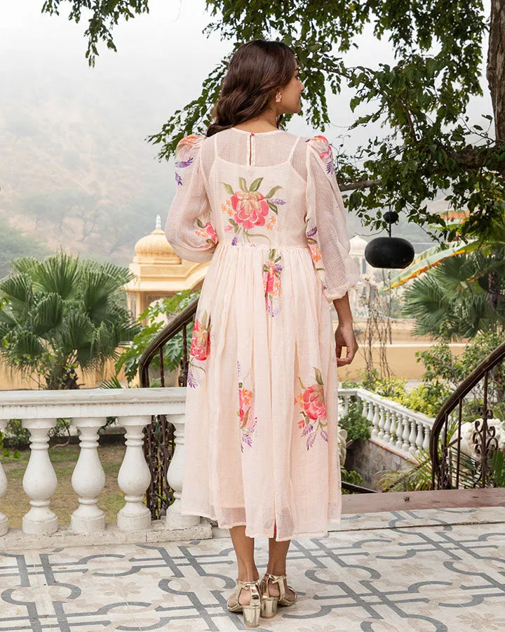 Peach Handpaint Doria Maxi