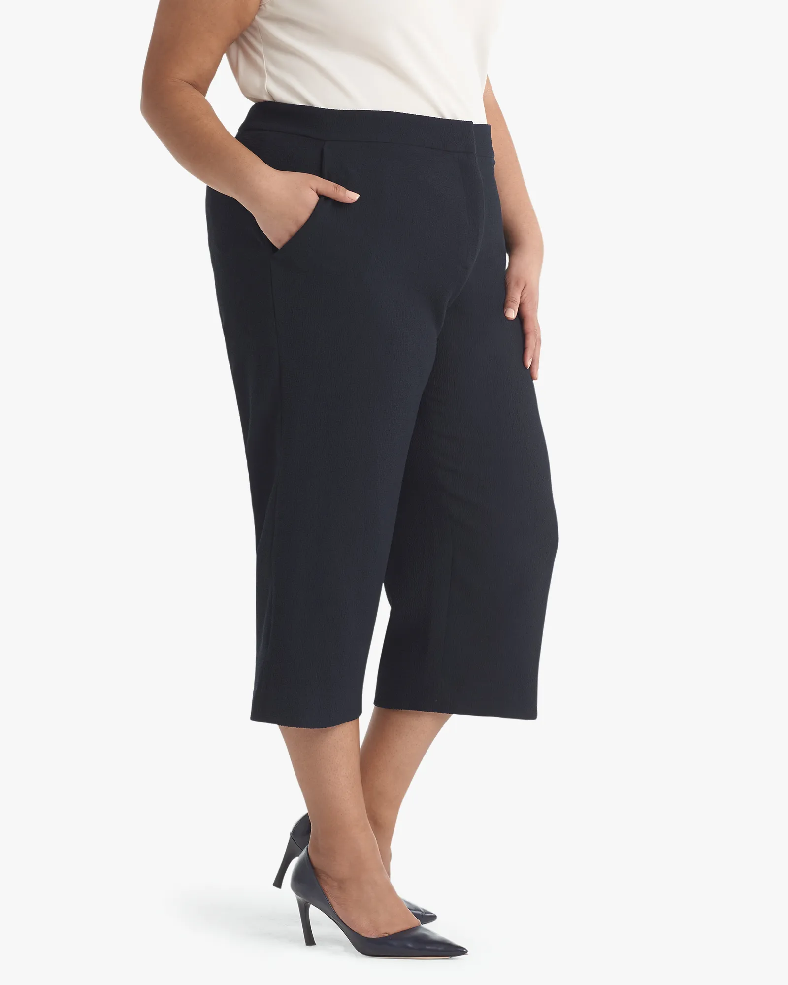 Pippa Crop Pant | Navy