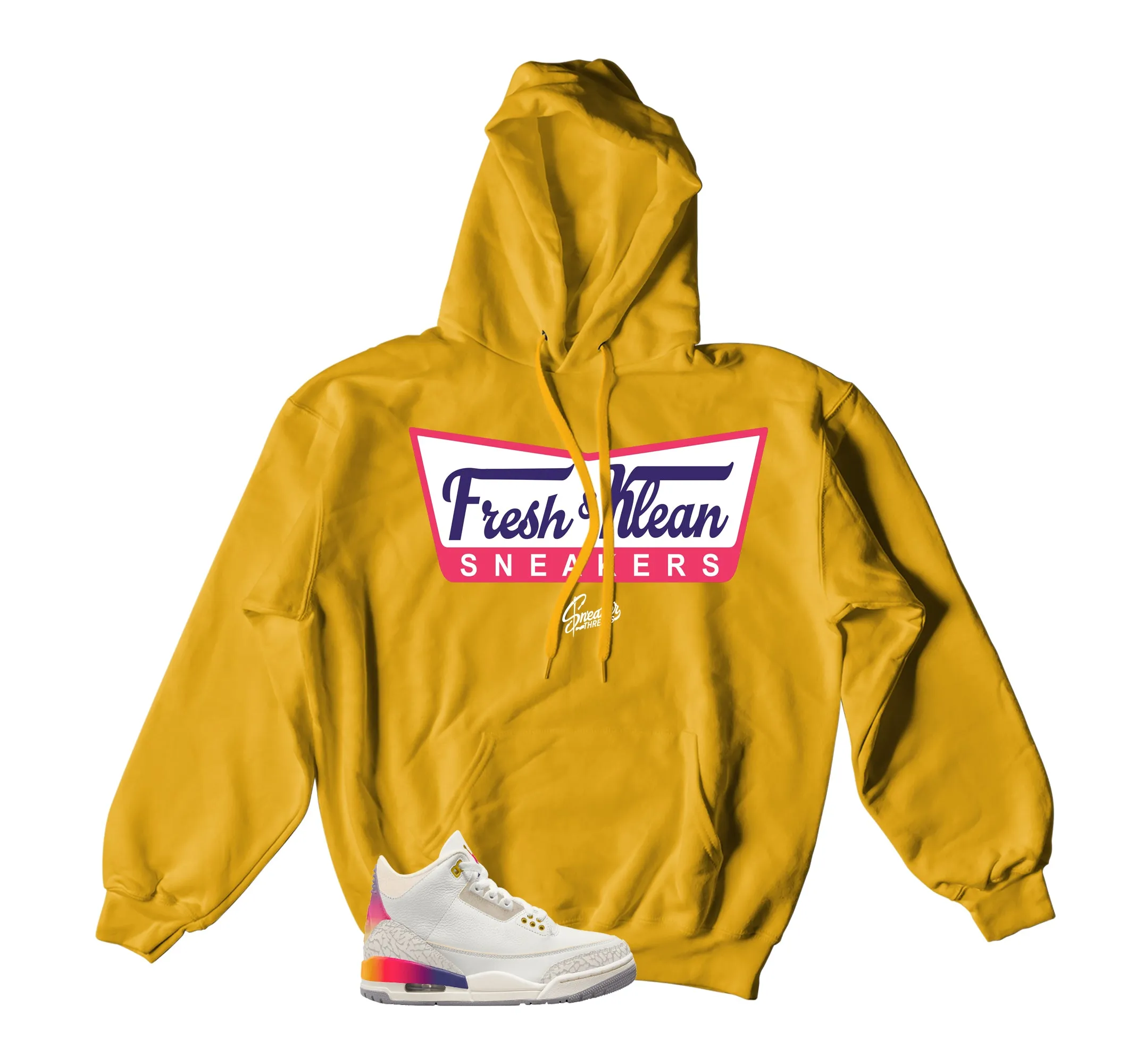 Retro 3 Sunset Fresh & Klean Hoody