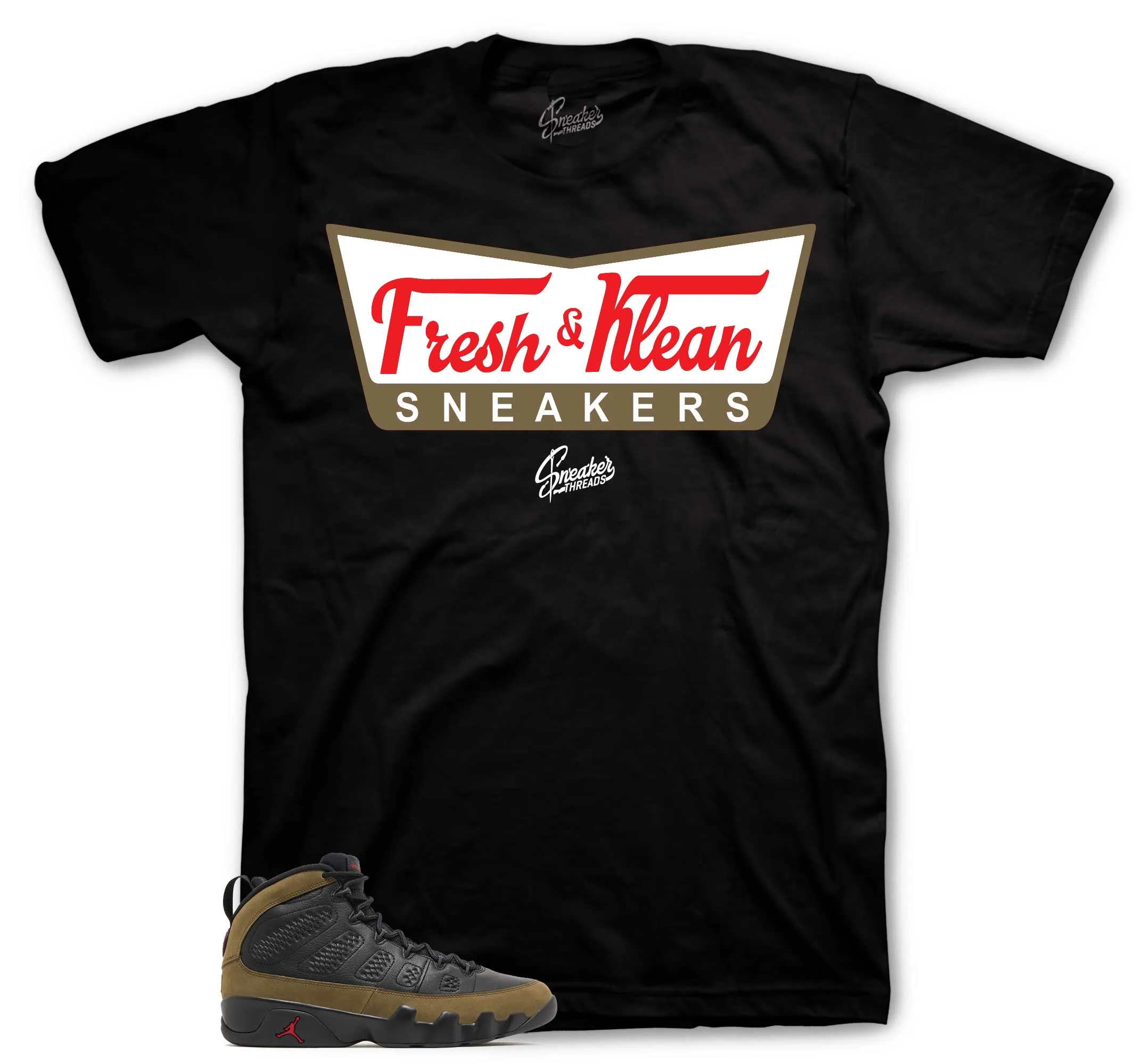 Retro 9 Olive Fresh & Klean Shirt