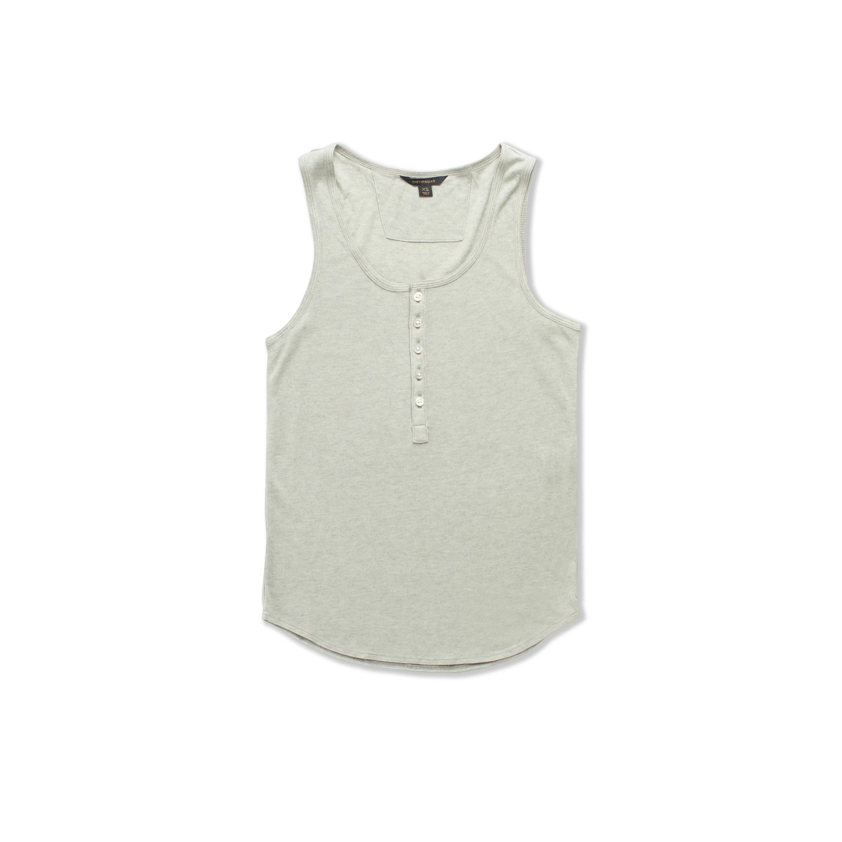 Ribbed Knit Tank (Misty Blue)