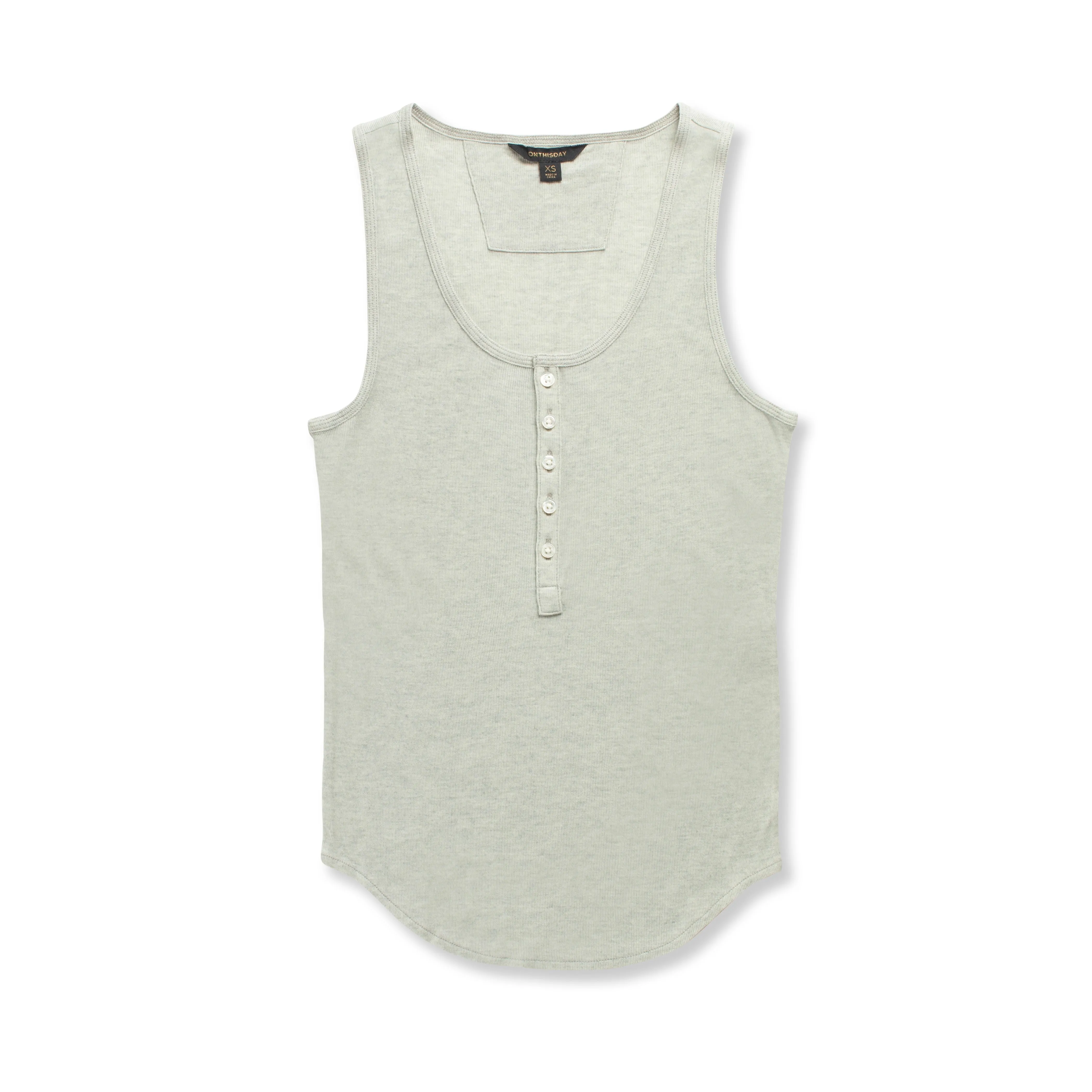 Ribbed Knit Tank (Misty Blue)