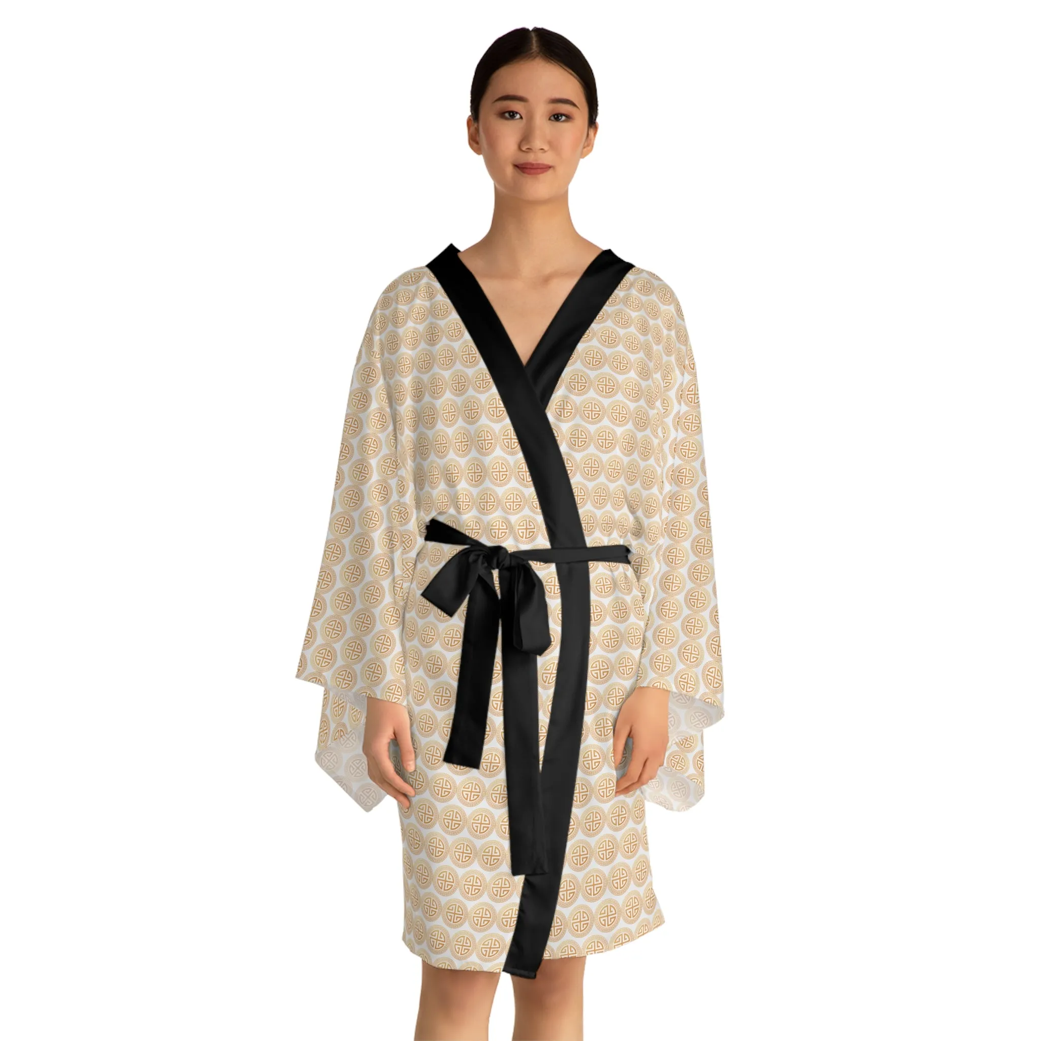 Santorini Long Sleeve Kimono Robe