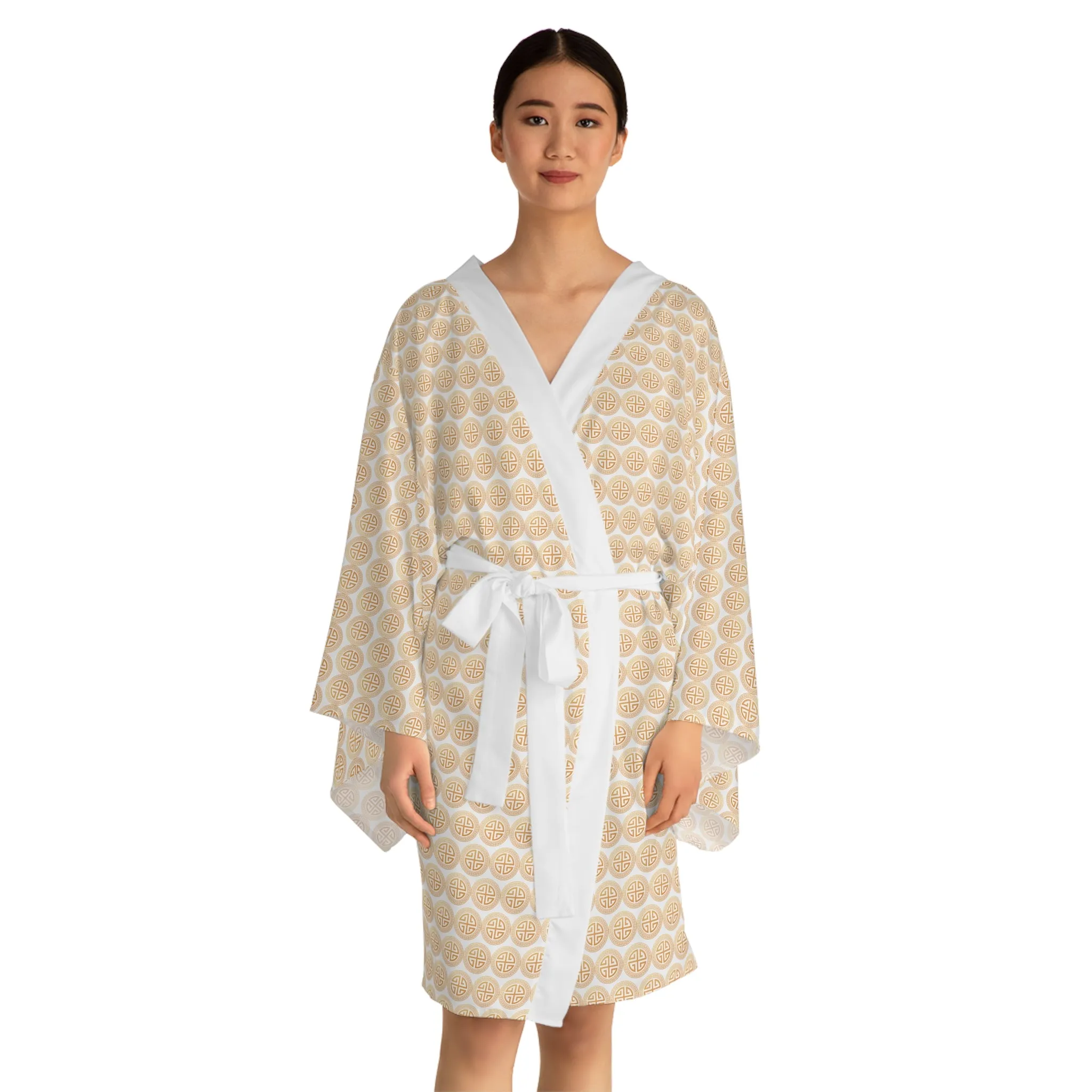 Santorini Long Sleeve Kimono Robe