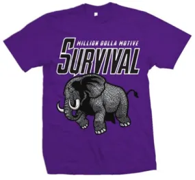 Survival Elephant - Purple T-Shirt