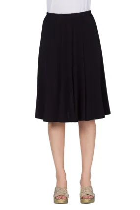 Women's Skirt Navy Quality Stretch Comfort fabric Now On sale Flattering fit Our Best Seller Made In Canada Yvonne Marie Boutiques